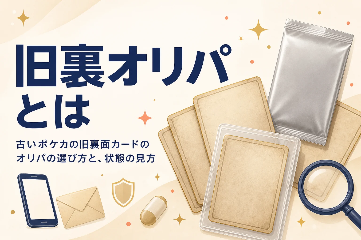 旧裏オリパとは何か、古いポケカのオリパの選び方をまとめた記事のアイキャッチ